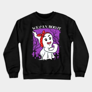 Halloween Ghost Spook Women Strong Crewneck Sweatshirt